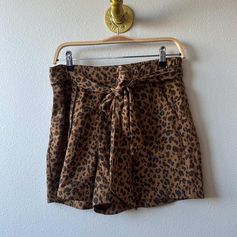 Leopard print shorts- size medium